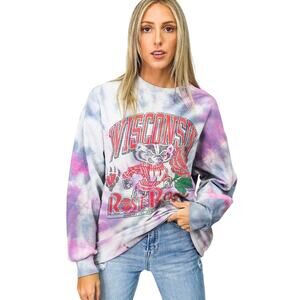 Vintage University of Wisconsin Tie Dye Sweatshirt XL